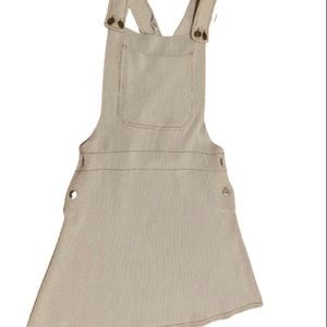 Women’s small Zara overall jumper baby blue/brown- new with tags